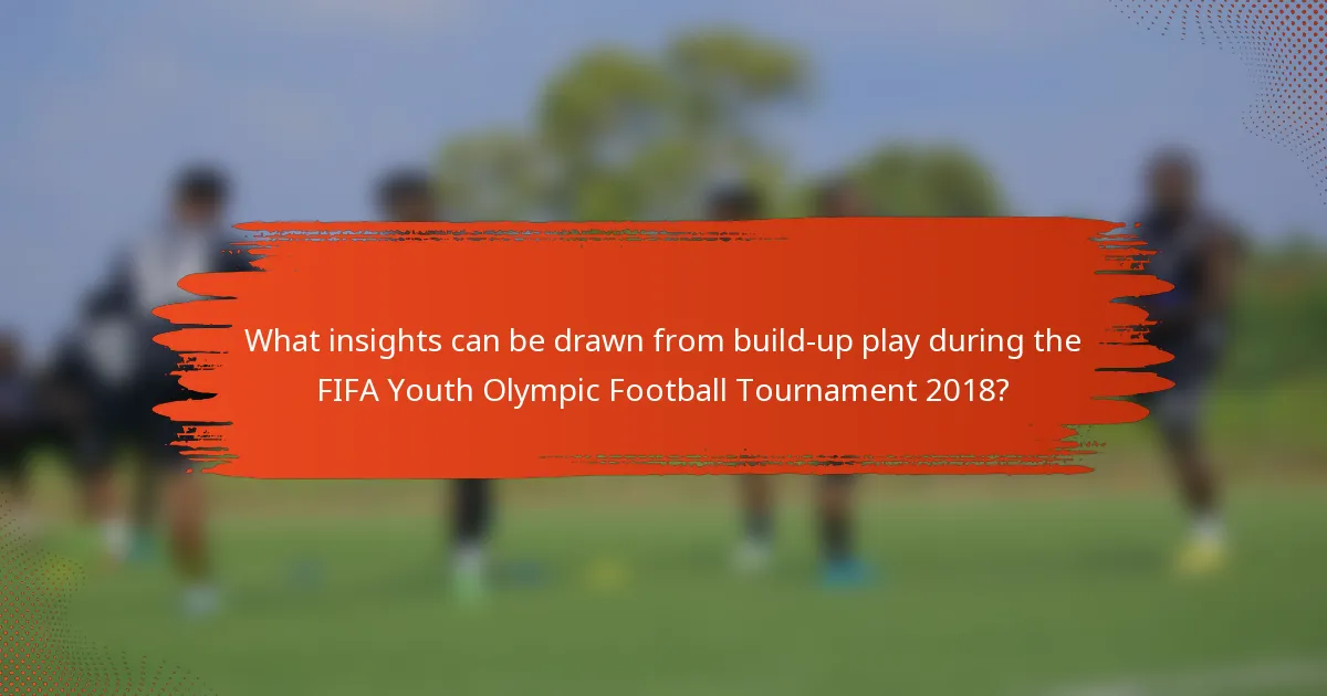 What insights can be drawn from build-up play during the FIFA Youth Olympic Football Tournament 2018?